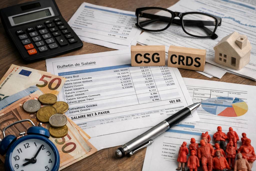 Assiette csg/crds : mode de calcul, revenus concernés et effets sur la rémunération nette